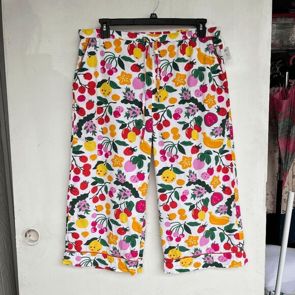 Printfresh Fruit Pajama Pants XL Organic Cotton Anthropologie - Picture 7 of 8